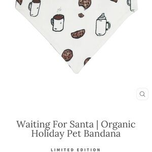 L'ovedbaby White Holiday Pet Bandana